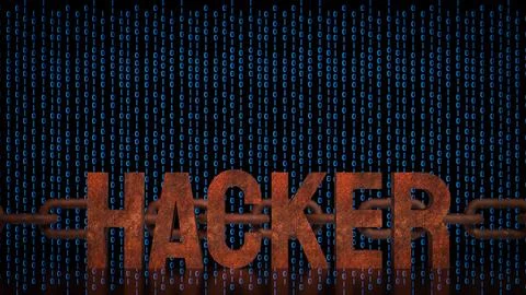 Cyber Hacker Attack On Digital Network 3d render. Stock Illustration