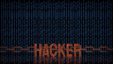 Cyber Hacker Attack On Digital Network 3d render. 写真素材