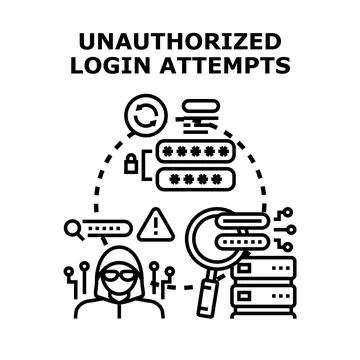 Cyber hacker gaining access to digital system data Illustration