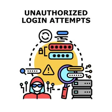 Cyber hacker gaining access to digital system data Illustration