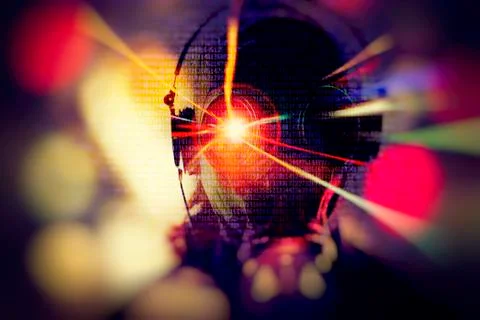 Cyber hacking background 库存照片