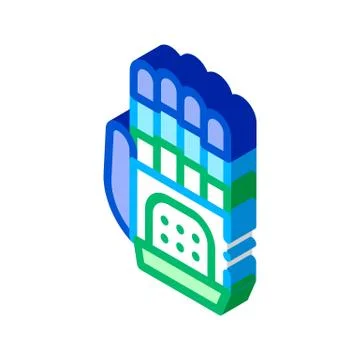 Cyber Hand Artificial Intelligence isometric icon vector illustration Stock Illustration