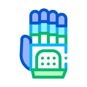 Cyber Hand Artificial Intelligence Vector Icon Stock Illustration