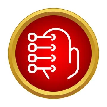 Cyber hand icon showing technology and artificial intelligence Illustration
