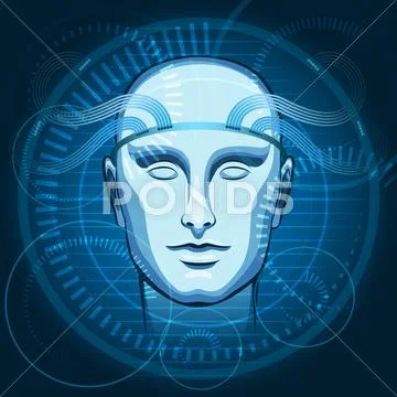 Cyber Head イラスト素材