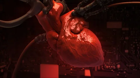 Cyber Heart Stock Footage 27825755