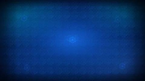 Cyber Hexagonal Background Vector Honeycomb Tech Pattern Illustrazione stock