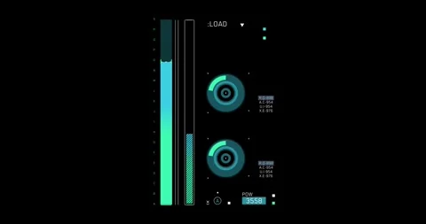 Cyber Hologram Control Panel 動画素材 337700523