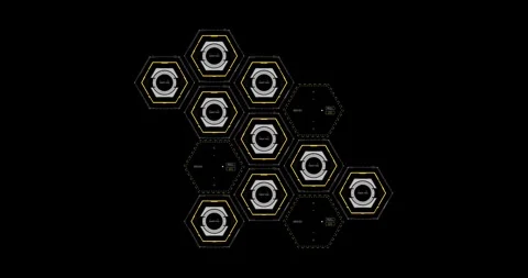 Cyber Hologram Control Panel 库存影片 337700556