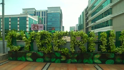 Cyber hub in  Gurugram india Stock Footage 247833153