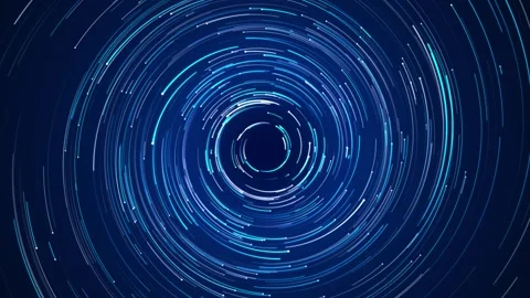 Cyber HUD circle interfaces Hi tech tunnel 3D Big Data Digital tunnel square Video stock 278044403