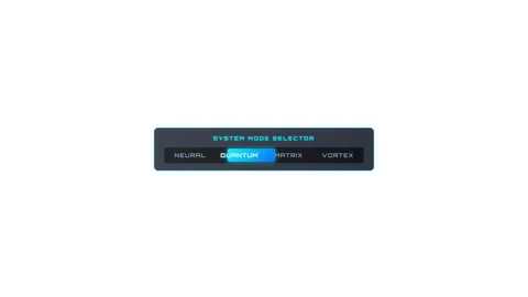 Cyber hud segmented switcher Stock Footage 345144886