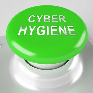 Cyber Hygiene Healthy Data Structure 3d Rendering イラスト素材