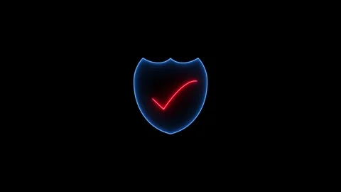 Cyber icon, verified icon, security icon and data privacy with check mark i.. Stock Footage 301700777