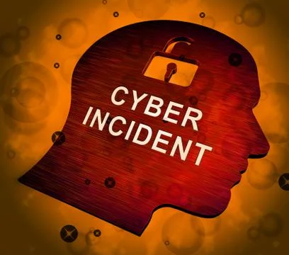 Cyber Incident Data Attack Alert 3d Rendering Stock Illustration