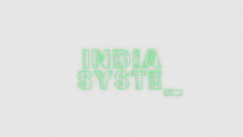 Cyber India System Streaming Matrix Style Typing Text Transparent Stock Footage 319133783