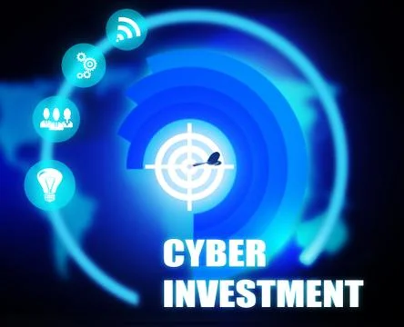 Cyber investment concept plan Stock Illustration