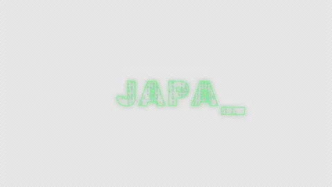 Cyber Japan Name Streaming Glitch Typing Transparent Stock Footage 319499114