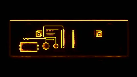 Cyber lines 1 Stock Footage 161670610