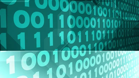 Cyber lines of binary code background exploring dangerous concept of cybercrime Stock Footage 260461053