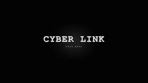 Cyber Link Text Animation - Digital Network Connection Concept Stock Footage 331568467