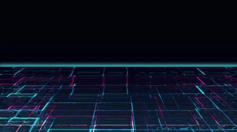 Cyber Liquid Moonlight 動画素材 46585474