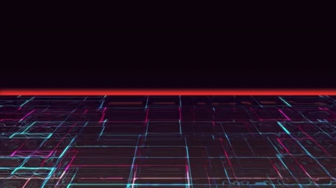 Cyber Liquid Sunset 動画素材 46585224