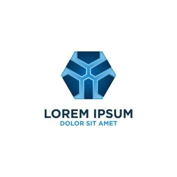 Cyber logo design vectors for security Illustrazione stock
