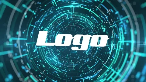 Cyber Logo Reveal After Effects stock