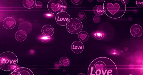Cyber love symbols loop 스톡 동영상 136042157