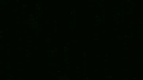 Cyber Matrix - Glowing White Dots, Night Sky, Aerial View Animation Vídeos de archivo 340364680