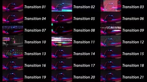 Cyber Matrix Transitions Catálogo de After Effects