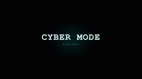 Cyber Mode Digital Glitch Effect with Futuristic Text Overlay Stock Footage 331568341