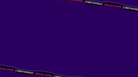 Cyber Monday background Vídeo Stock 341296955