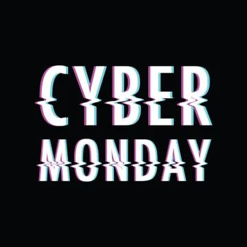 Cyber monday background Stock Illustration