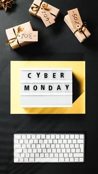 Cyber monday background Stock Photos