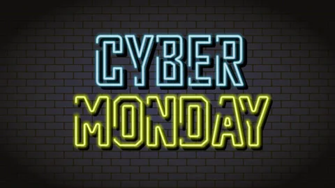 CYBER MONDAY banner. Stock Footage 254318995