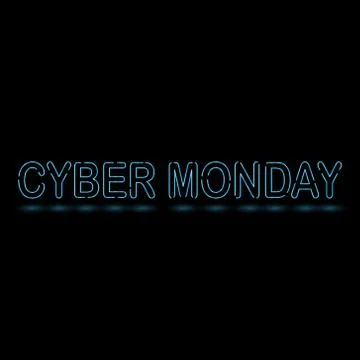 Cyber monday black banners. Stock Illustration