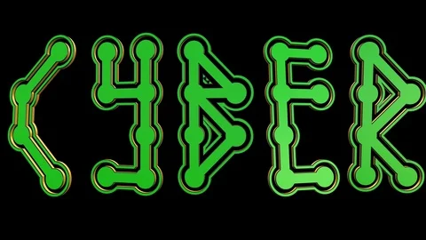 Cyber Monday Computer Chip 3D Text Effect Stock Footage 98236073