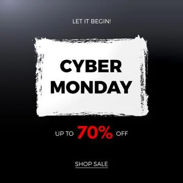 Cyber monday concept design for banner, flyer and advertisement Stock Illustration