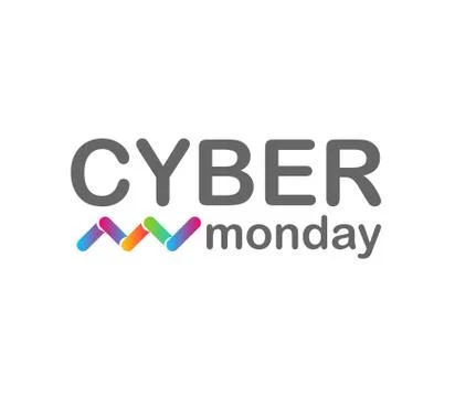 Cyber monday creative dialog advertisement Stock Illustration