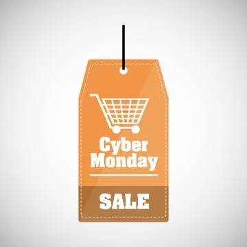 Cyber Monday design Stock Illustration