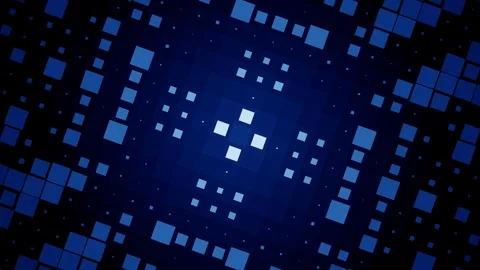 Cyber Monday Digital Blue Tech Geometric Abstract Pixel Background Loop. 스톡 동영상 347260053