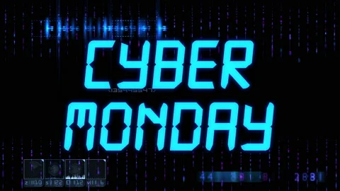 Cyber Monday discount offer Stock Footage