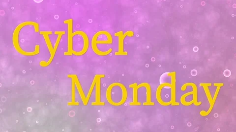 Cyber Monday event text animation motion graphics Stock Footage 163867392