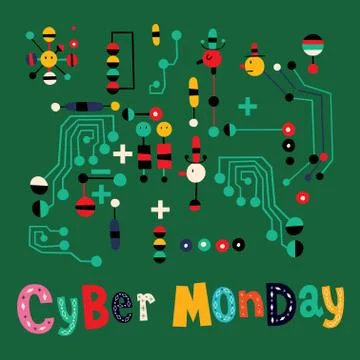 Cyber Monday Stock Illustration