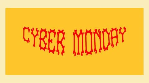 CYBER MONDAY Stock Illustration