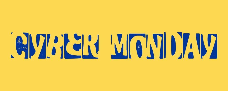CYBER MONDAY Illustrazione stock
