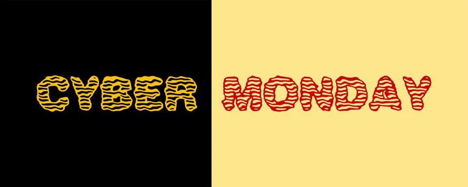 CYBER MONDAY Illustrazione stock