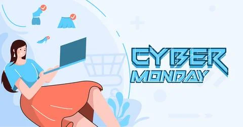 Cyber Monday Stock Illustration